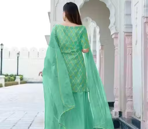 Rayon Kurta Palazzos for Women - Image 4