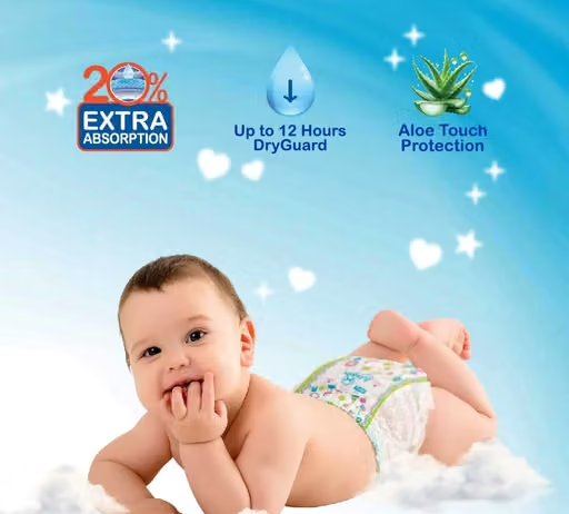 Wowper Fresh Baby Diaper Pants New Double Extra Large | Wetness Indicator | Upto 12 Hrs Absorption | 15-25 Kg | 22 counts - Image 2