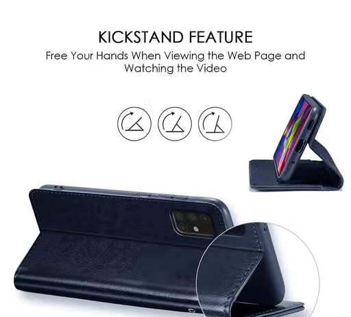 DHARKOTI Realme 8i Flip Cover | Full Body Protection | Inside Pockets & Stand | Wallet Style Back Cover | Leather Flip Case| - Image 4