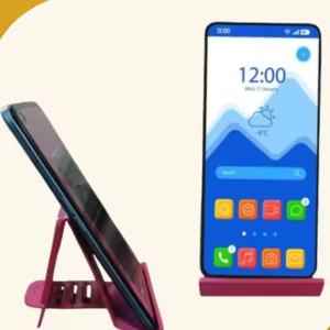 Pack of 2 Adjustable Foldable Mobile Stand for Table Desk | Universal Multi Angle Phone Holder for Online Classes Video Call OTT Watching | Portable Mobile Holder for All Smartphones & Tablets
