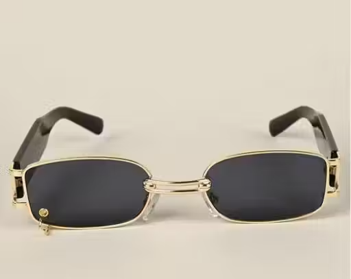 Stylish goggles MC Stan Sunglasses Golden Frame, Ring Premium Goggles For Men's and Women's 400% UV Protected Pack of 1 - Image 2