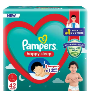 Pampers Diapers L 42pcs Happy Skin Pants