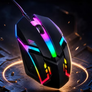 Titan Click Wired RGB Gaming Mouse with Comfortable Design Optical Computer Mouse Plug and Play