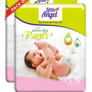 Little Angel Baby Diaper Pants, Small (2 X Pack of 60)