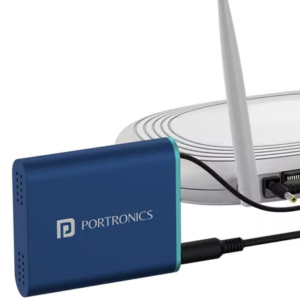 Portronics Plus Advanced 2000 mAh WiFi Router PowerBank, Design for 12v DC WiFi Router ,Extended Backup Power Up to 4 Hours, Easy and Quick Installation(Blue)