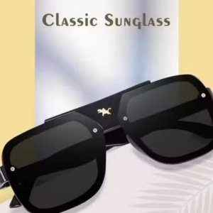 Unisex Gold Metal Aviator , UV Protected Sunglasses (Pack of 1)