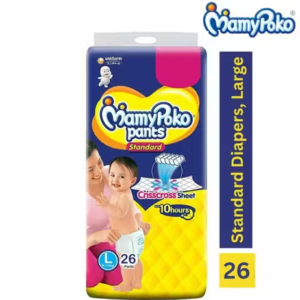 MamyPoko Pants Fancy Baby Daipers, L-26 ,Large Size,26 count