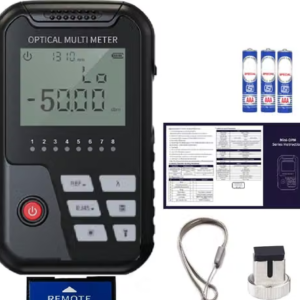 3 in 1 Optical Power Meter with Laser Light FC/SC Universal Interface 2MW Visual Fault Locator VFL Lan Tester Rj45 Network Cable Tester, Power Meter