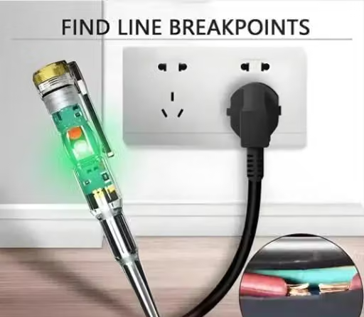 High-Brightness Intelligent Voltage Tester Pen - Multi-function LED Test Pen with Screwdriver for Electric Power Testing, Voltage Tester Detector