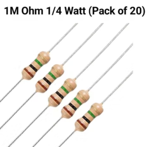 Anil Electronics 1M ohm 1/4 Watt Resistor - Pack Of 20