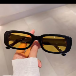 Mc Stan Rimless Men and Womens Sunglasses Retro Luxury Frameless Rectangle Leopard Arms Colored Lens Sun Glasses