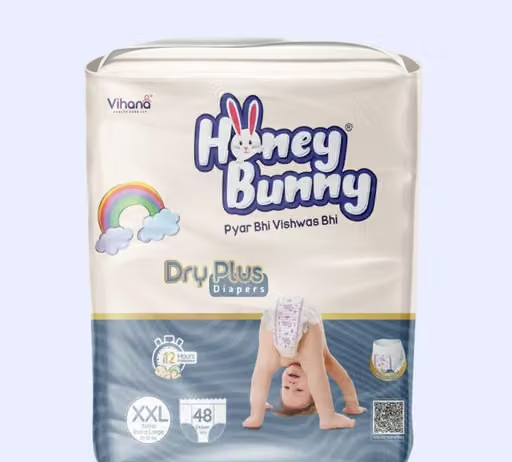 Honey Bunny Baby Diaper Pants Super Soft Dry Plus 12 Hour protection