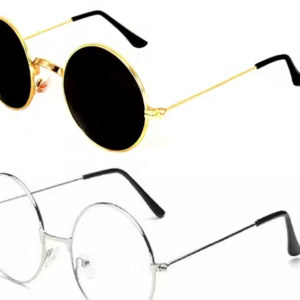 Men Silver Metal Cateye Mc Stan Sunglasses (Pack of 1)
