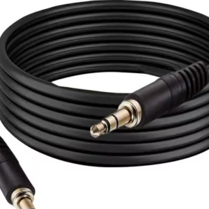JAMUS 5 Meter AUX Cable 3.5mm Stereo To 3.5mm Stereo Aux Cable For Speakers,mobile, (Compatible with HEADPHONE, LAPTOPS, HOME THEATER, SPEAKERS, DJ, Black,)