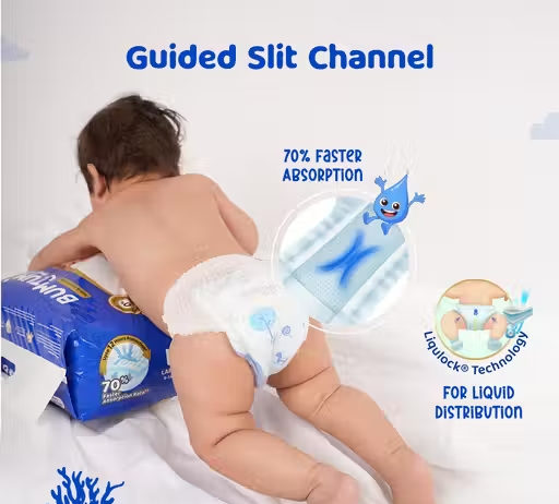 Bumtum Baby Diaper Pants with Double Leakage Protection - 9 to 14 Kg (62 Count, Large, Pack of 1) - Image 2