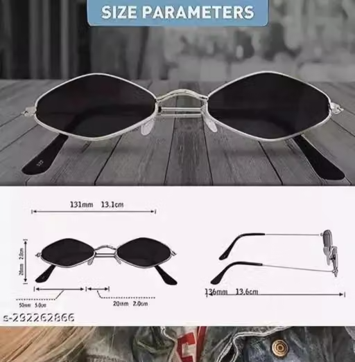 UV Protected Cat Eye Sunglass inspired from Priyanka Chopra Sunglasses for Women Cateye Sunglasses Goggles For Stylish - Image 2