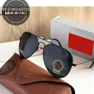 Unisex Black Aviator , UV Protected Sunglasses (Pack of 1)