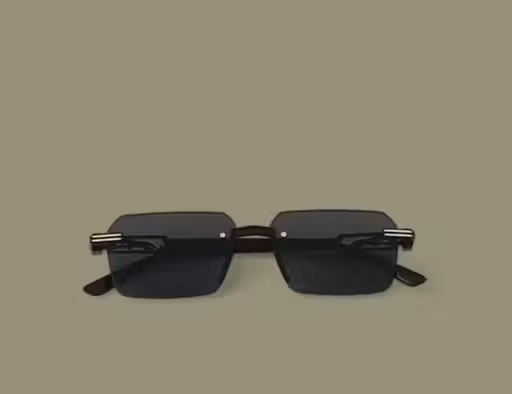 Premium Most Stylish Black Wayfarer Half rim Sunglasses Uv Protected 100% For Men & Women.( Pack of 1)