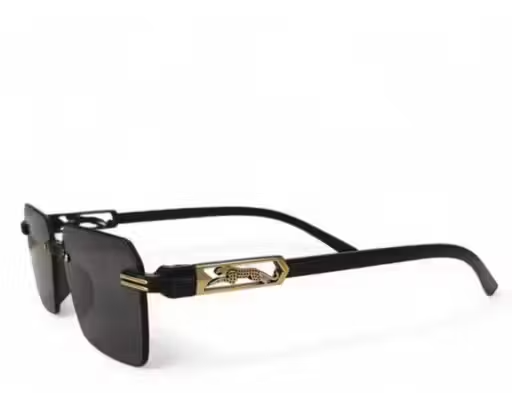 Premium Most Stylish Black Wayfarer Half rim Sunglasses Uv Protected 100% For Men & Women.( Pack of 1) - Image 4