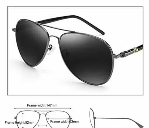 Stylish trending classic look fashionable sunglasses with uv protected for men and women - Image 3
