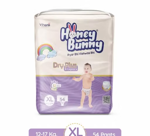 Honey Bunny Everyday Dry Plus Baby Pants Diapers