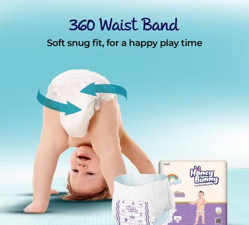 Honey Bunny Everyday Dry Plus Baby Pants Diapers - Image 3