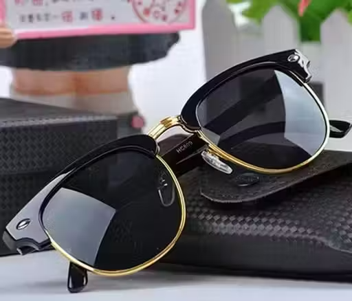 Men’s Stylish Sports Sunglasses with Case| UV400 Protection Classic Wrap Around Googles |Sports Shades for Driving,Cyclining Outdoor & Travel
