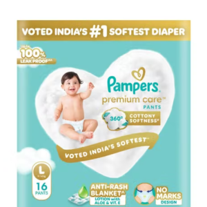 Pampers Diapers L 16pcs Premium Care Pants