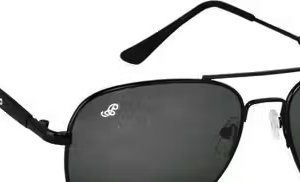 Men Gold Metal Aviator , UV Protected Sunglasses (Pack of 1)