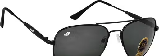 Men Gold Metal Aviator , UV Protected Sunglasses (Pack of 1)