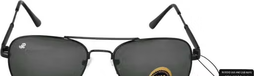 Men Gold Metal Aviator , UV Protected Sunglasses (Pack of 1) - Image 2