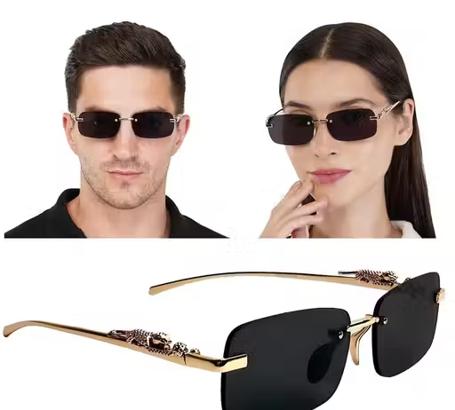PIRASO AVIATOR BLACK GLASS LENS & BLACK METAL FRAME SUNGLASS FOR MEN - Image 4