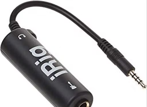 Multimedia Ampli Tube Guitar Interface Adaptor for iOS Devices iPhone/iPod/ipad | 7 x 2 x 2 cm | Black