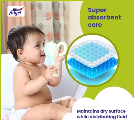 Little Angel Baby Diaper Pants, X-Large - 56 Count - Image 2