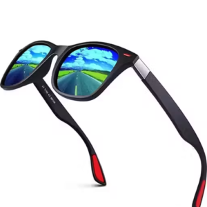 Men Black Fiber & Plastic Square Iron Man Sunglasses (Pack of 1)