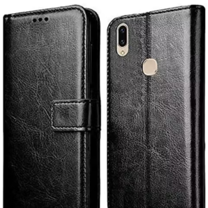 EDGEKARTÂ® Vintage Flip Cover for Vivo Y12/Y11/Y15/Y17/U10 â€“ Black