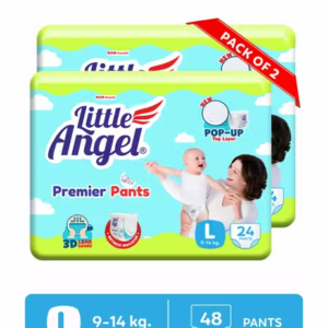 Little Angel Premier Baby Diaper Pants,Large (24 * 2) - 48 PCS