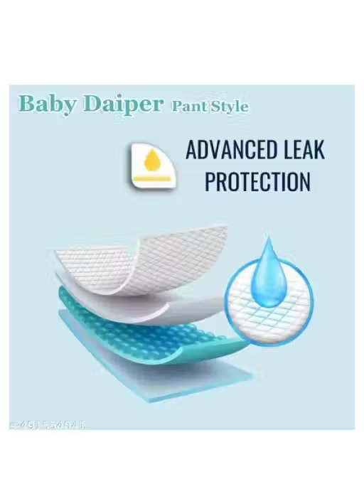 BABY Smile All Day Diaper Pants | Trendy Toddler Care | Ultra Absorbent - SMALL(S) (75 Pieces)4-9Kg | | Baby Pants | Aloe Vera Diapers | Anti-Rash Diapers | High-Absorbency Diapers | | Soft & Absorbent Diapers - Image 3