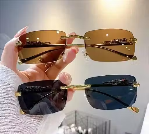 VALWICK Men’s/Women'sVALWICK Clubmaster Style Sunglasses with Gold Frame & Black Finish
