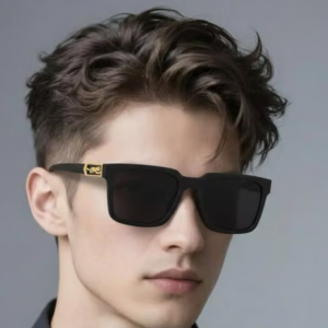 Men Stylish Square Sunglasses | Black Luxury Sunglasses for Boys | Fashion UV Look