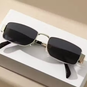 New High-end Square Frame Sunglasses Fashion and Luxury Metal Frame Sunglasses UV400 Trendy Sun Glasses for Men and Women
