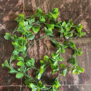 Eftsoon Set of 01 Artificial Green Plant Leaves Crreper Garland for Decoration Wall Door Hanging Home Decor Balcony Kitchen Office Decorations Items 9 feet height