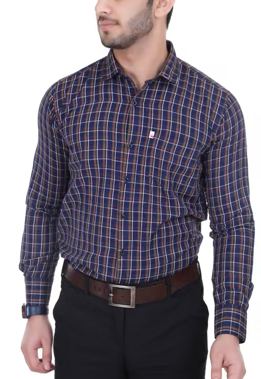 Rowdy check shirt for Men, Single pocket, Full sleeves - Image 2