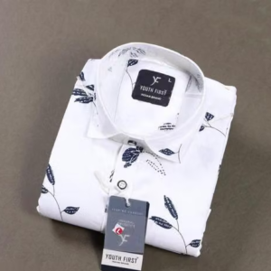 YOUTH FIRST FLOWER PRINTED MEN'S SHIRT