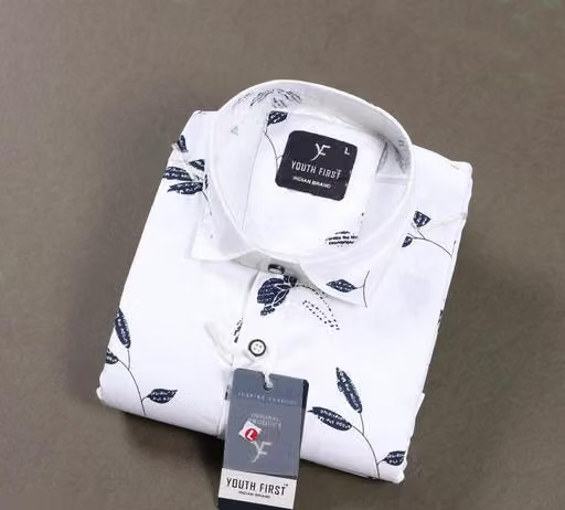 YOUTH FIRST FLOWER PRINTED MEN'S SHIRT