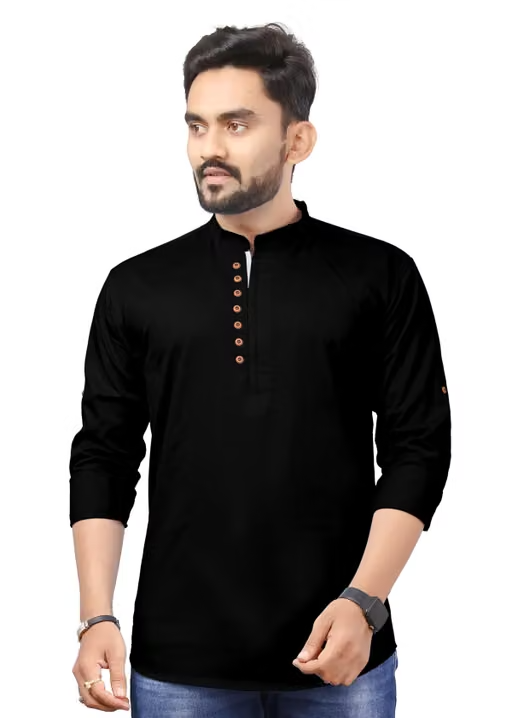 BLACK KURTA
