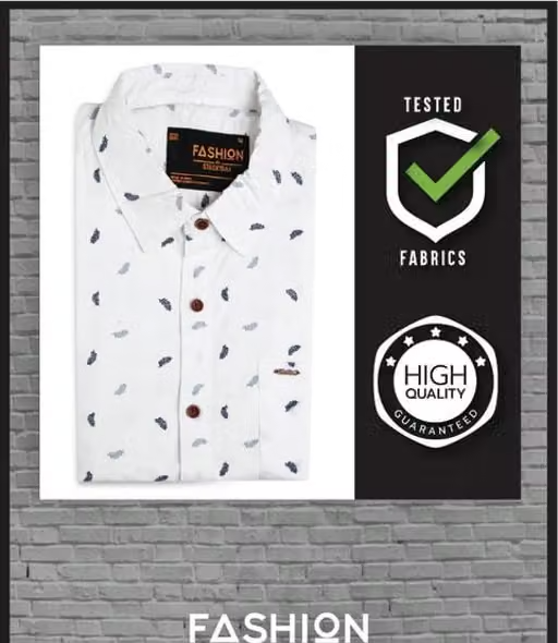 Fashion By Stacktrail 100% Cotton Casual Laffer Print Shirt For Men - Image 2