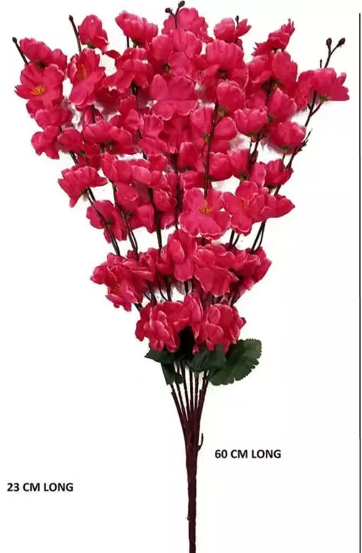 Anandani Pink Blossom Flower Bunch (Pack of 1) For Best Home Decor - Image 3
