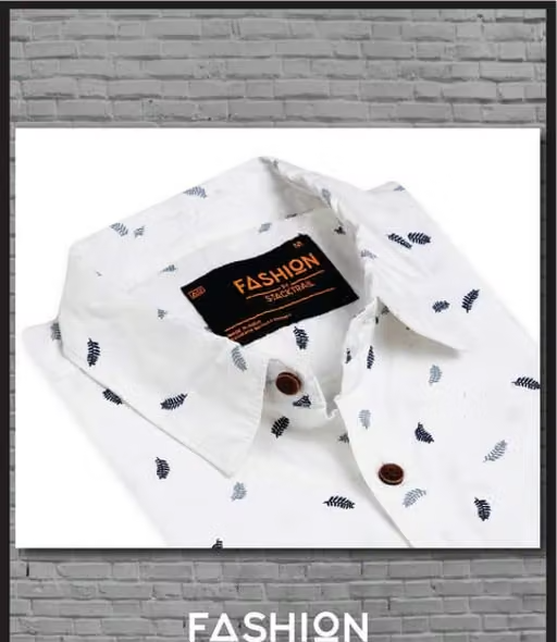 Fashion By Stacktrail 100% Cotton Casual Laffer Print Shirt For Men - Image 4