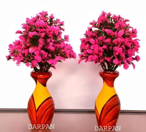 Dev Creation pink flower with surahi 2pc